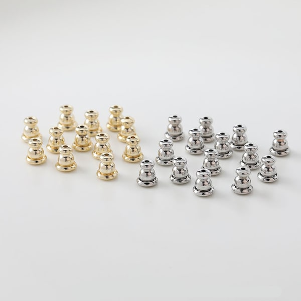 20PCS 18K Gold Plated Clutch Earring Backs,Backings,Silicone Ear Nuts,Ear Nuts,Earring Stopper Nuts,Safety Backs,Rubber Earring Back