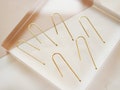 10pcs Simple Earrings,long Ear Wire, Stick Bar Earring,Earrings Accessories,DIY Earring attachment,18K Real Gold Plated over brass