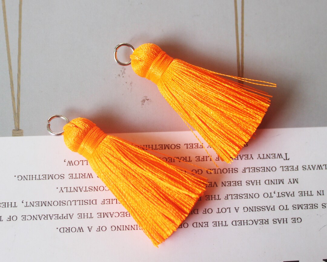 10pcs Silk Tassels,tiny Silk Tassels,40mm Silky Thread Tassels,mini