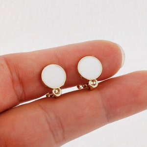 10pcs Screwback Clip sull'orecchino, nessun piercing Earcuff Dangle Converter componente trovare fai-da-te, orecchini trasformati in clip per orecchi, clip in lega