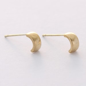 10pcs Real Gold Plated Huggie Earrings Studs,Tiny Huggie Earrings,C Shape Earrings,Tiny Gold Earrings,Cartilage Earrings