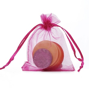 100PCS Rose Organza Bags Sheer Fabric Favor Bags, For Wedding Favors, Drawstring Jewelry Pouch- Choose Your Color Combo