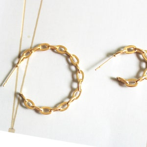 6pcs Real 18K Gold Plated Bar earrings,Ear Stud, Metal Post Earrings,Designer jewelry Finding, Earring diy,925 Sterling silver ear stick