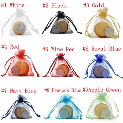 100PCS Organza Bags Sheer Fabric Favor Bags for Wedding Etsy
