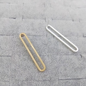 6PC Matt Gold Plated Long Bar Earring Stick Ear Stud Statement Metal Earrings Earring Accessories Designer Jewelry Making