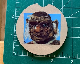 Hoggle Labyrinth Sublimated Car Coaster Accessory Cup Holder Protector