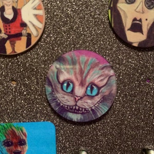 Cheshire Cat Metal Pin, Wonderland Pin Cheshire Car Gift Pin Lapel Pin Novelty Pin Alice In Wonderland Cheshire Cat Cat Pin