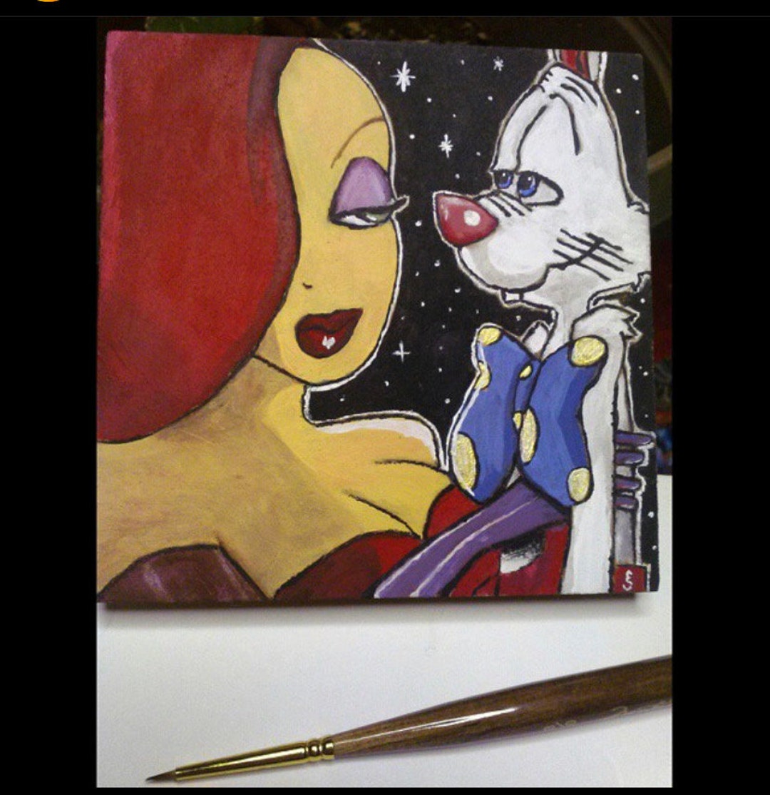 Roger and Jessica Rabbit Car Coaster, Who Framed Roger Gift, Pattycake ...
