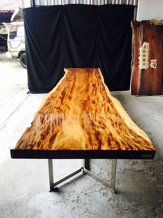 Acacia Wood Dining Table Hand crafted Solid Wood Epoxy Resin Finish Live edge Freeform 4m Bespoke Personalised Farmhouse Etsy Canada