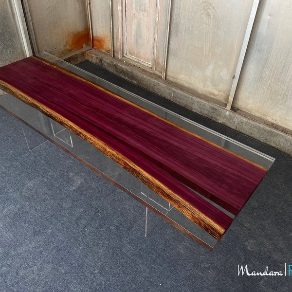 Purple Heart Epoxy Gaming Table Etsy