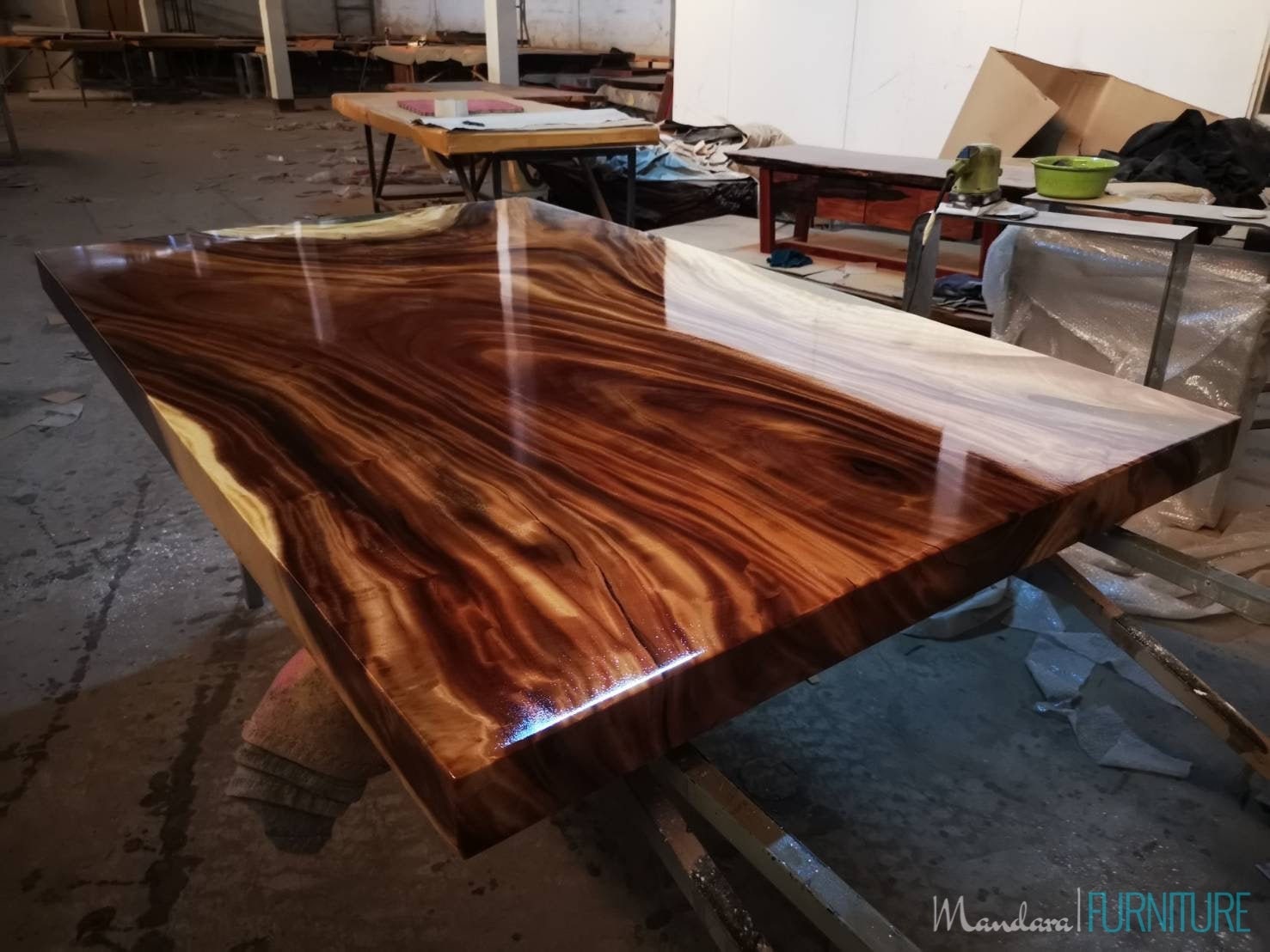 Customised Home Office Work Desk Epoxy Resin Finish Solid Etsy UK