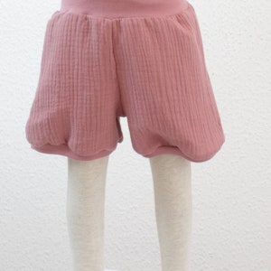 Muslin shorts, muslin shorts, five colors to choose from, navy, mustard yellow, mint, olive, old pink altrosa
