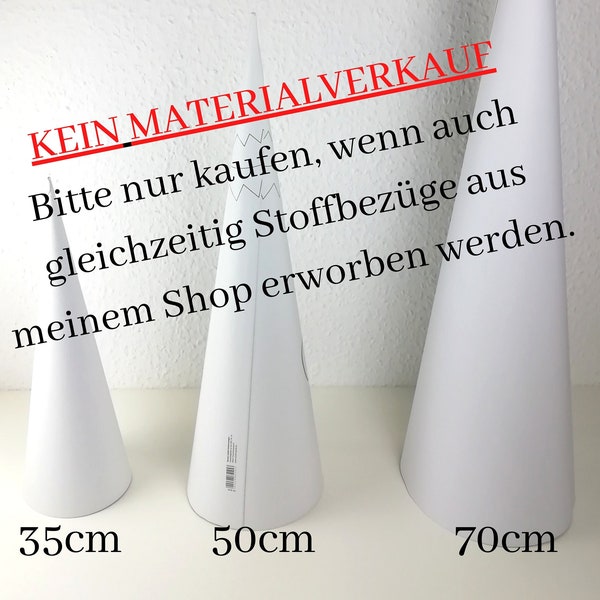 KEIN MATERIALVERKAUF Rohlinge für Schultüten 35cm, 50cm ,70cm Höhe , nur Einkauf als Ergänzung zu Stoffüberzügen im Coqueton- Shop