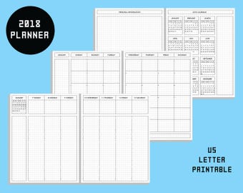 Alforim - 2018 Weekly Planner Printable