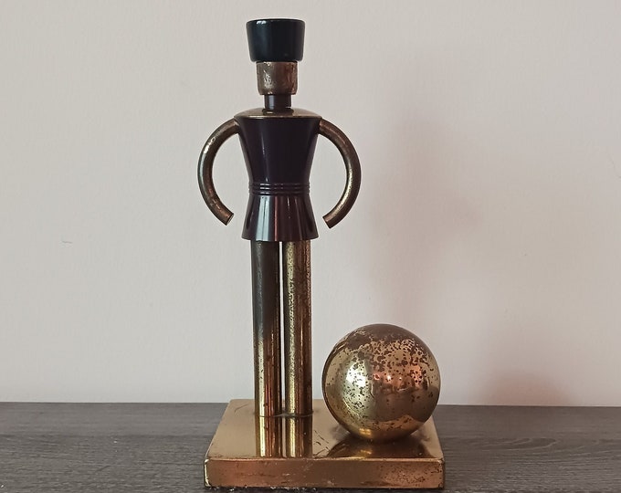 Vintage Walter Von Nessen Chase Art Deco Soldier Bookend Etsy