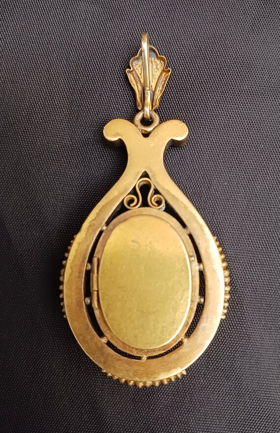 Antique W & S Blackinton Locket Pendant - image 3