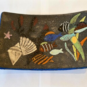 Upsala Ekeby 魚の陶板　北欧ヴィンテージ Upsala Ekeby Plate - Etsy