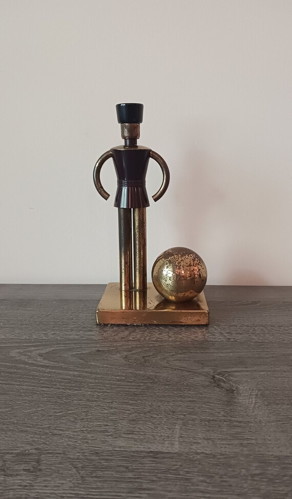 Vintage Walter Von Nessen Chase Art Deco Soldier Bookend Etsy