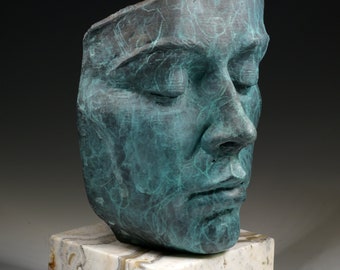 Cast Bronze Bust | Bronze Sculpture |  Modern sculpture | Contemporary Art |Female sculpture |Female Portrait