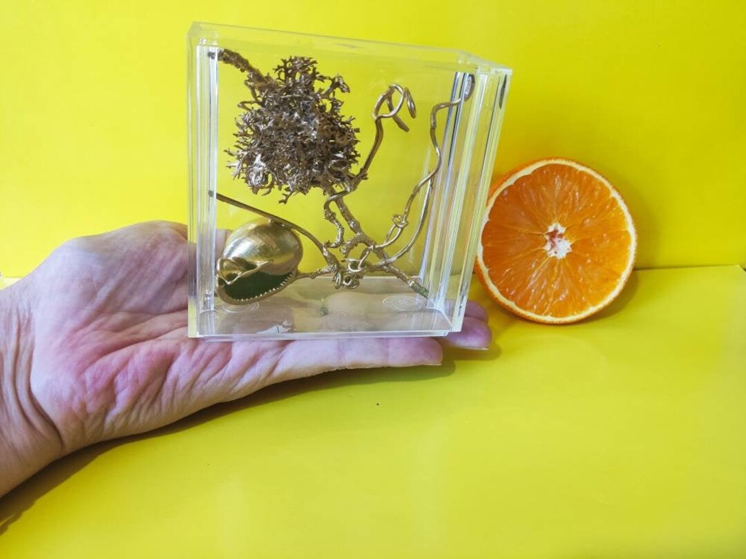 Table Art Decor Silver Sculpture Art Small Etsy