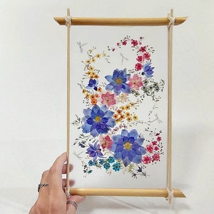 Custom Memorial Pressed Flower Frame – EarthTone