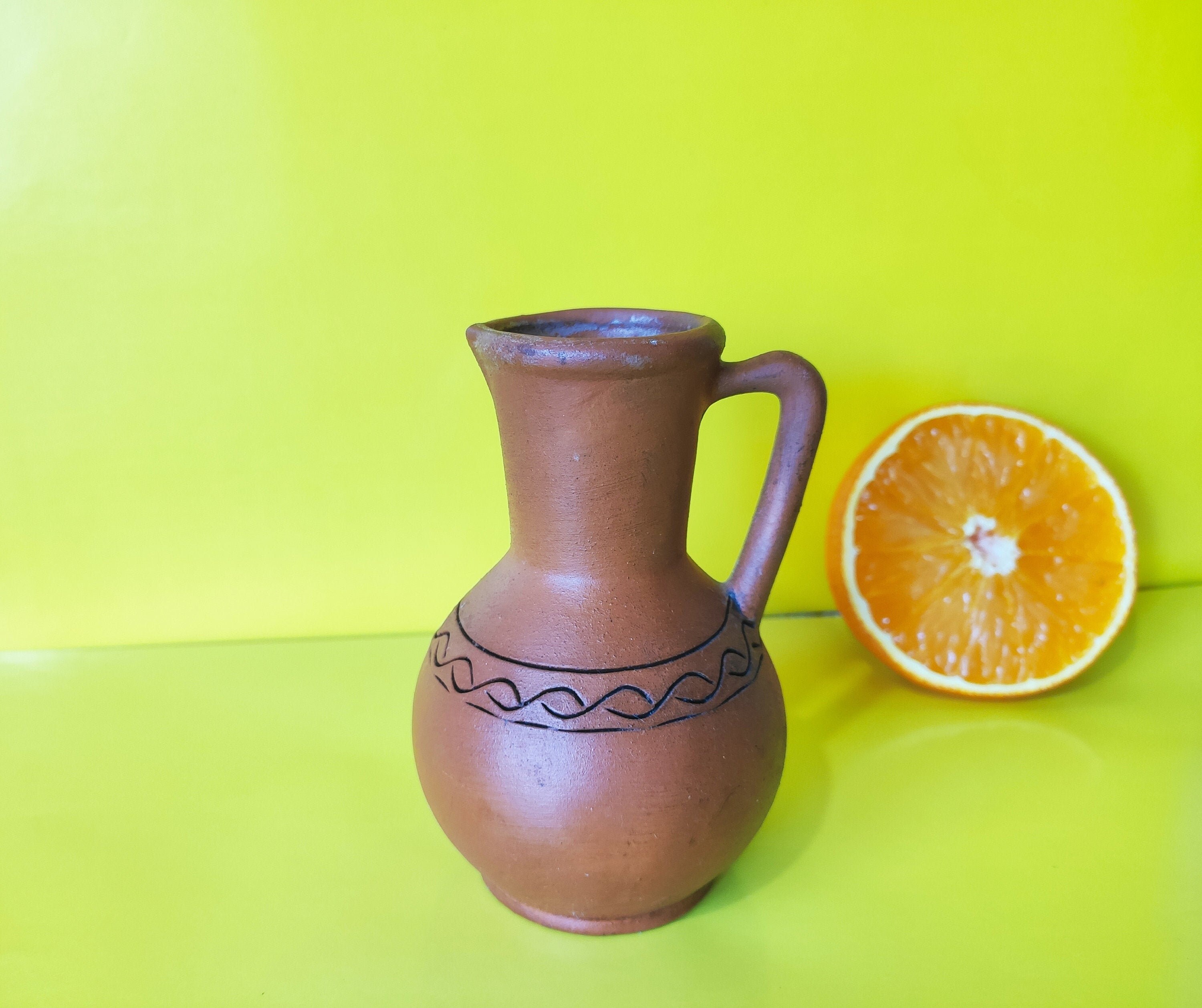 Terracotta Vase Small ceramic bud vases Cottagecore decor Etsy