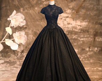 black long gown dress images