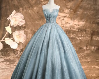 royal blue princess ball gown