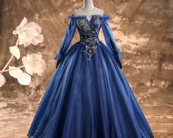 plus size ball gown with sleeves