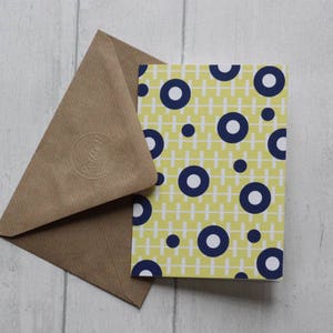 Carte blanche de cercle jaune