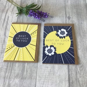 Offre spéciale - Pack de 2 CARTES BONNE CHANCE Vierge pour écrire votre propre message.