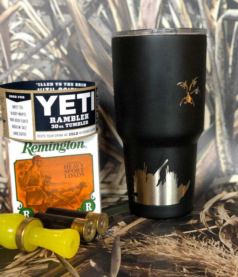 Custom Duck Hunting Yeti Yeti Rambler Powder Coated Matte Etsy