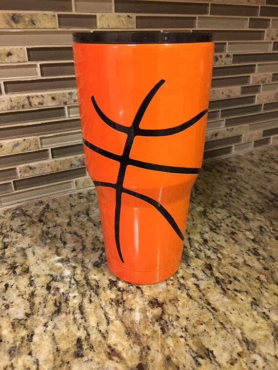 GENUINE Custom Basketball Yeti Tumbler Rambler 30oz Powder Etsy