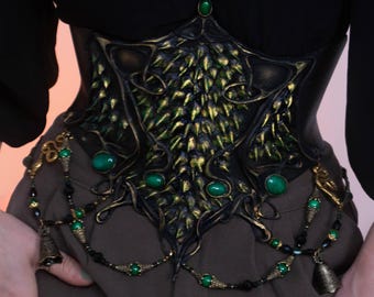 Snake scale waspie, custom to size