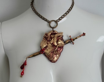 Sacred heart necklace