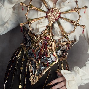 Sacred heart waspie, custom made to size
