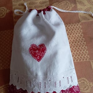sacs à lingerie en lin et coton