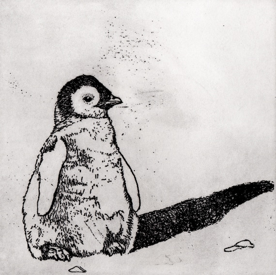 激安通販サイト Baby Etsy - 20) of Edition (limited Penguin 版画