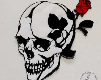 Reaper back patch, Large Skull Back patch, Skeleton Patch, Goth Patch, Motorcycle Patches, Biker Patch