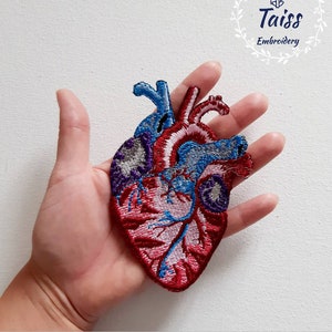 Anatomical Heart • Large Iron on patch • punk fashion patch • alternative patch • patches for jackets