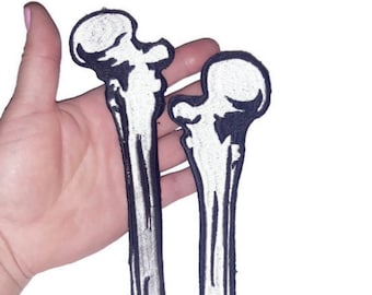 Bones patch, skeleton, horror patch