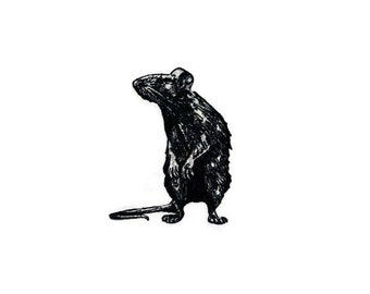 Patch thermocollant broderie Rat