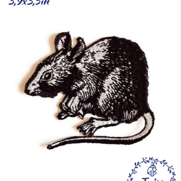 Ratten-Patch, Punk-Opossum, Maus, Wild-Opossum-Patch