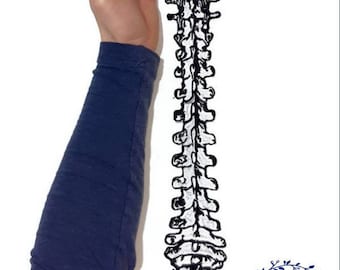 Back patch, Spine Patch bone, Large patch natural size.