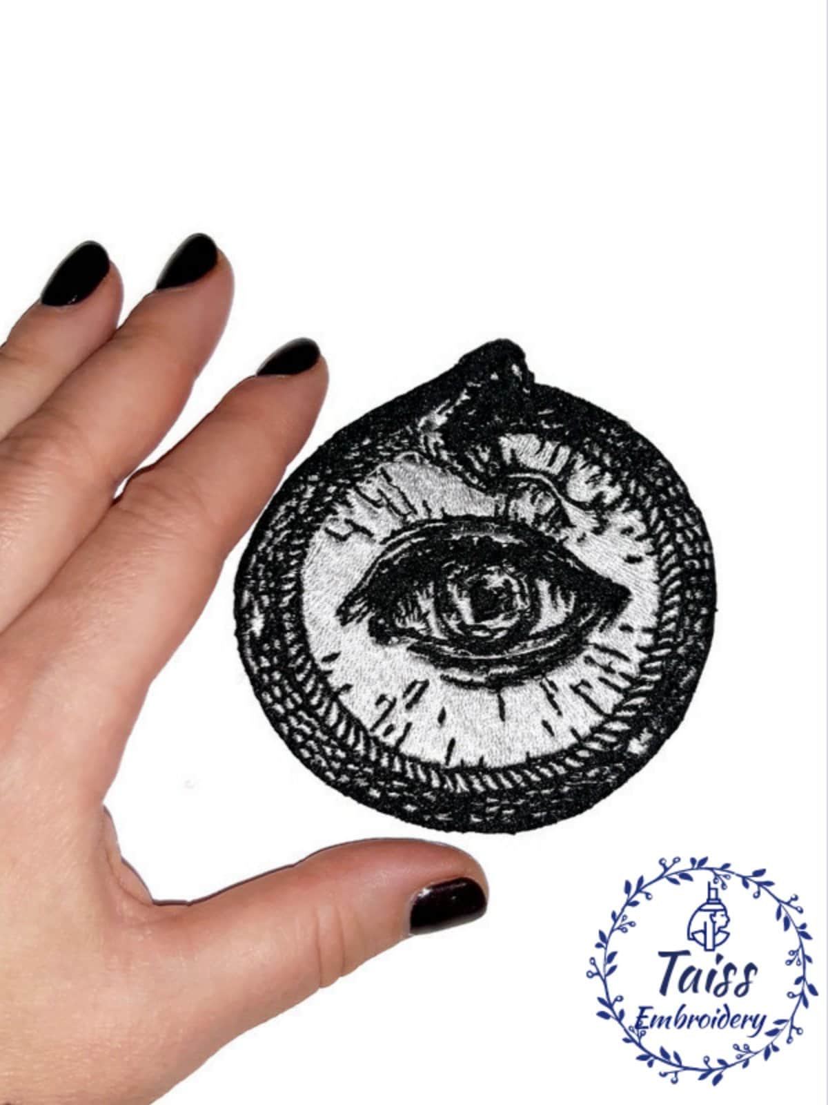 Ouroboros Patch, Third Eye of Providence, Large Embroidered Iron on ...