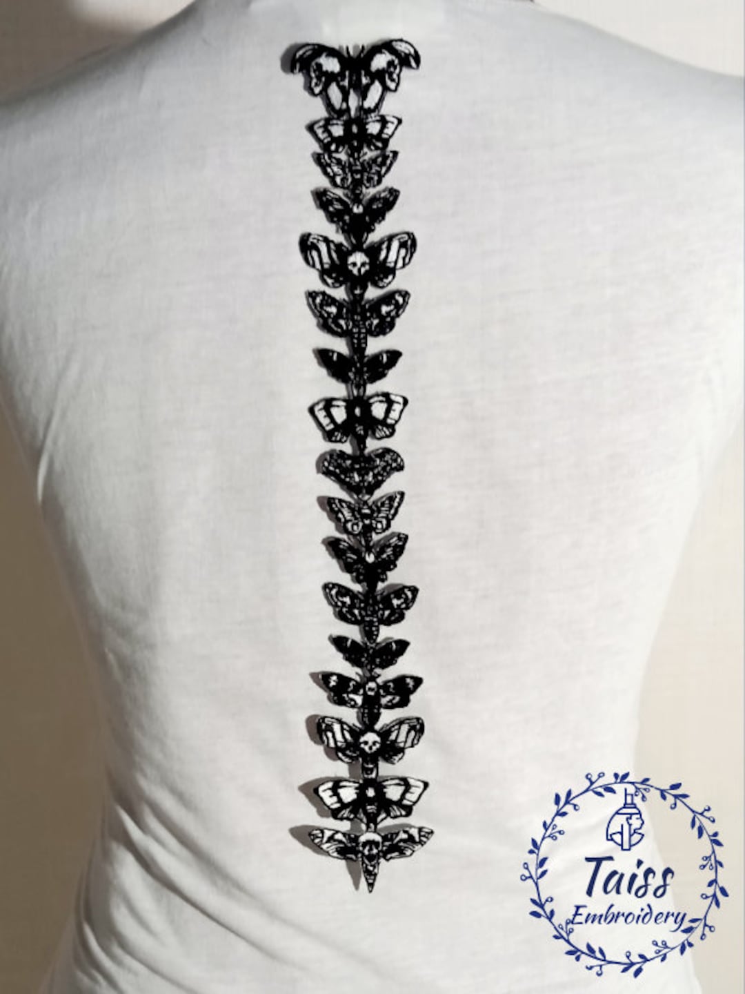 Spine Back Moth Patch • Goth Patch - Etsy