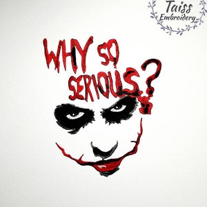 Patch death Movie Replica Joker Grand iron on, monster patch, goth patch, horror patch, embroidery patch.