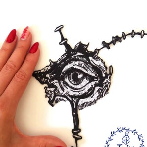 Third Eye of Providence, back patch, large iron on patch