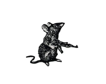Rat patch, Punk Possum, MouseEmbroidery patch