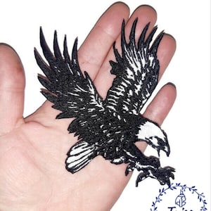 Eagle, bird patch, large Iron on patch